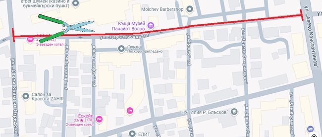 Община Шумен въвежда временна организация на движение по ул. „Цар Освободител“ на 12 и 13 юни