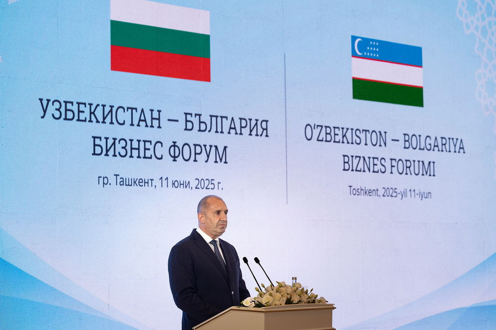 Румен Радев: Историческите връзки и взаимното доверие между България и Узбекистан са солидна база за задълбочаване на отношенията между представителите на бизнеса