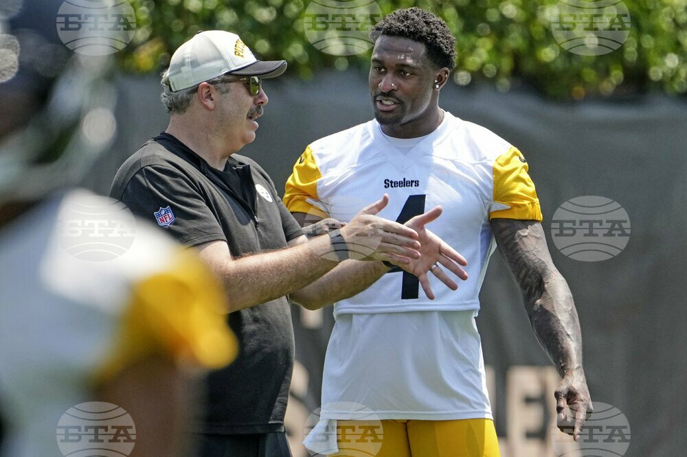 Steelers Metcalf Football