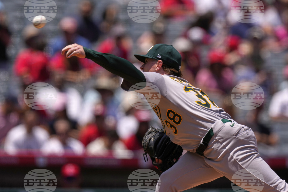 Athletics Angels Baseball