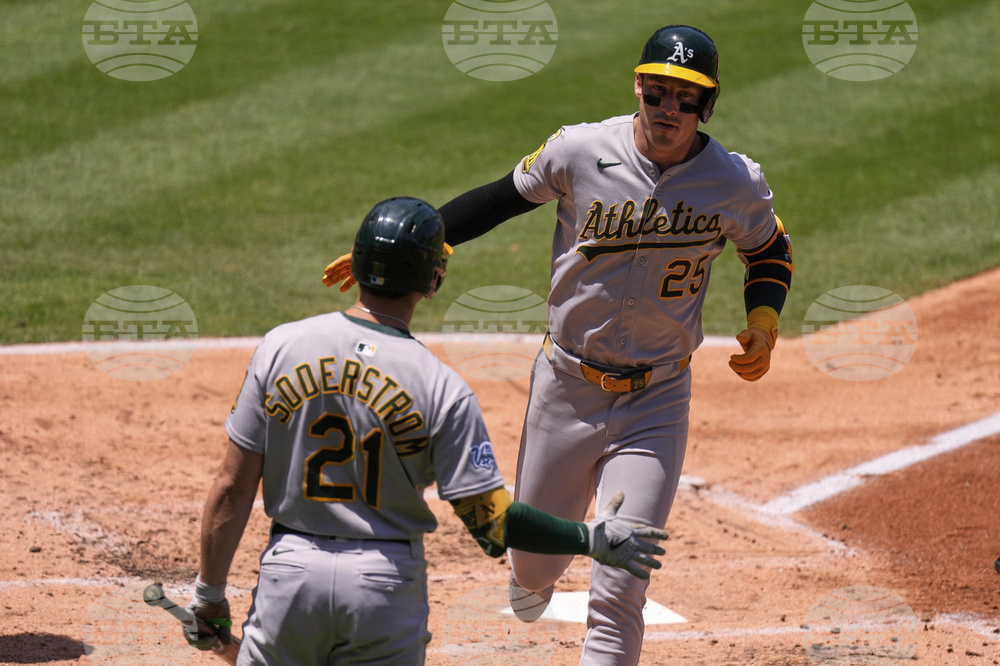 Athletics Angels Baseball