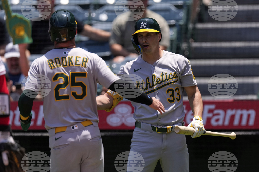Athletics Angels Baseball
