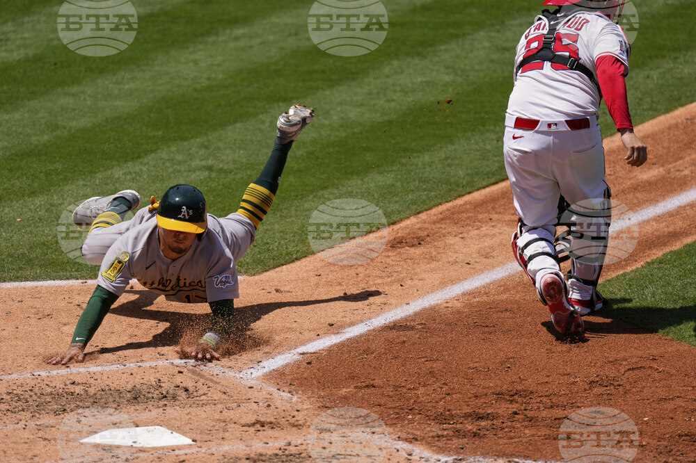 Athletics Angels Baseball