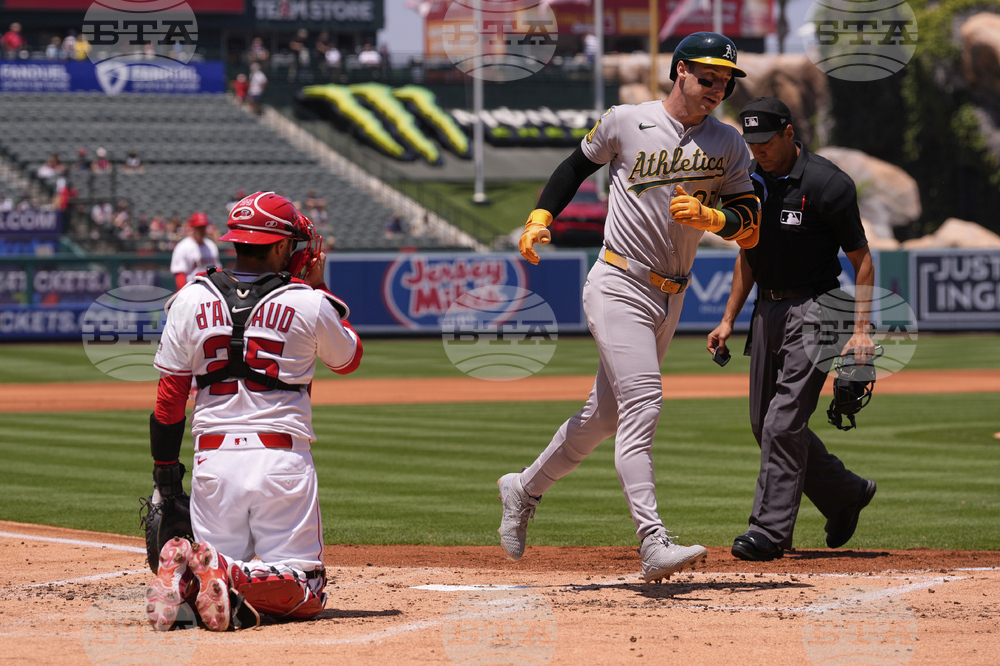 Athletics Angels Baseball
