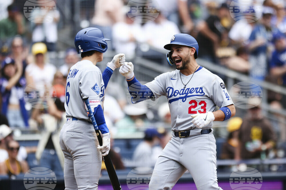 Dodgers Padres Baseball