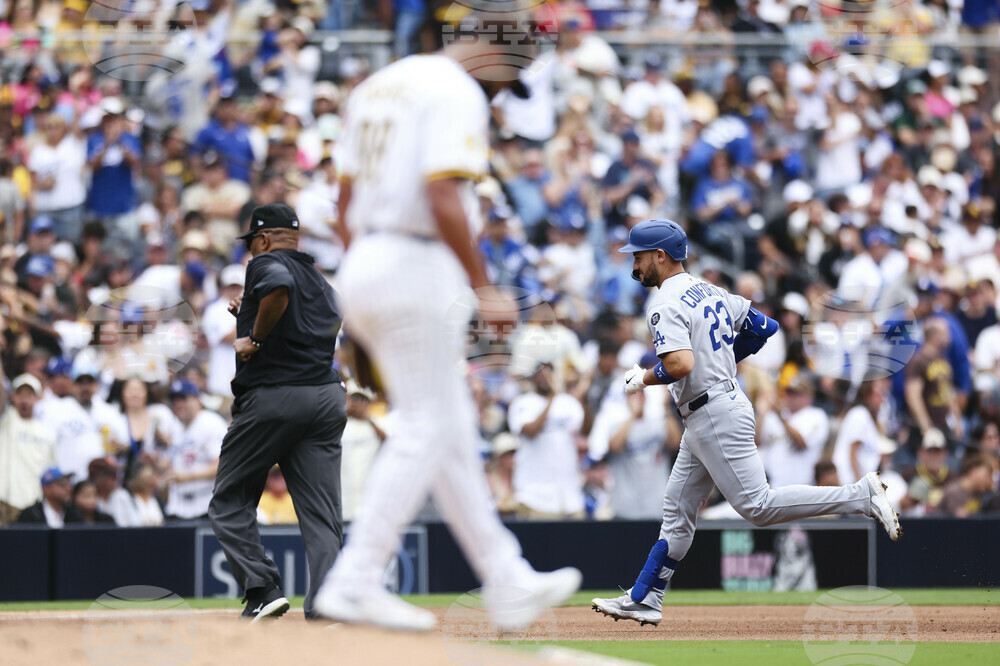 Dodgers Padres Baseball