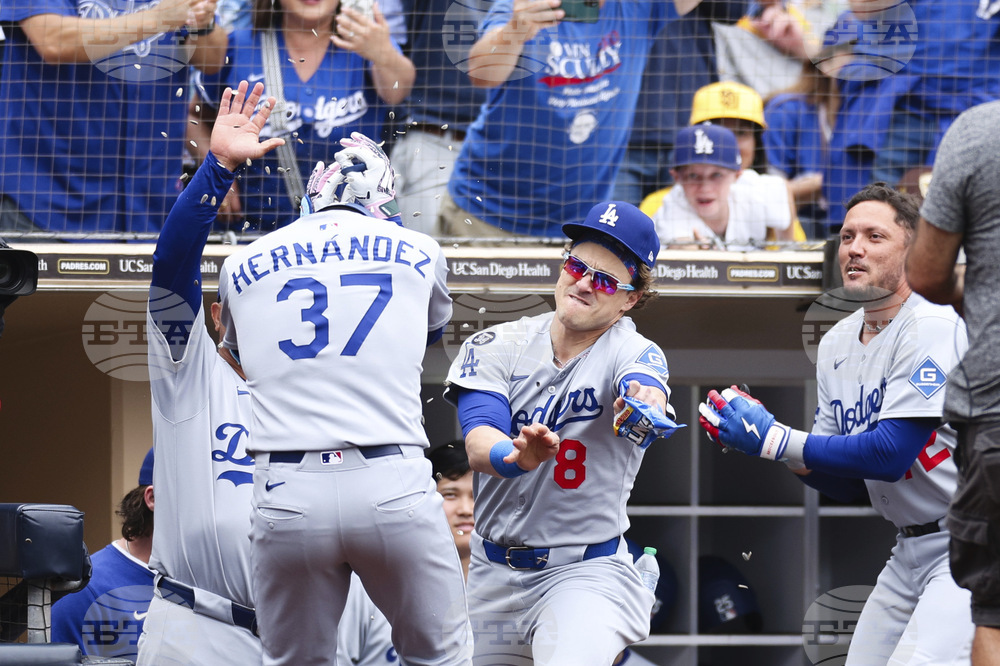 Dodgers Padres Baseball