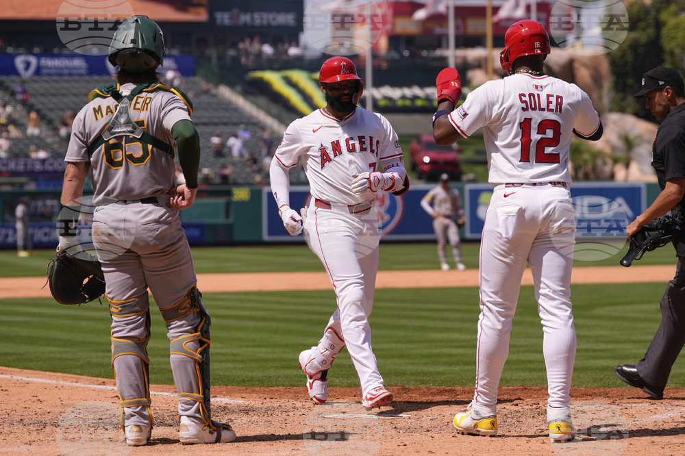 Athletics Angels Baseball