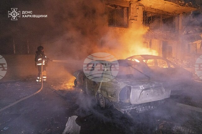 Най-малко 11 души бяха ранени тази нощ при руски атаки срещу Украйна