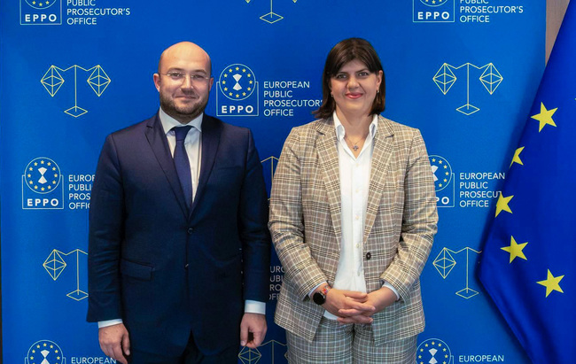 Министърът на правосъдието Георги Георгиев се срещна с европейския главен прокурор Лаура Кьовеши