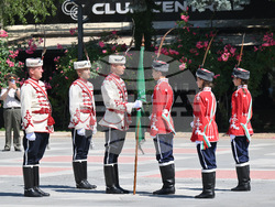 Монтана - младежки гвардейски отряд - знаме - освещаване