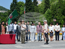 Монтана - младежки гвардейски отряд - знаме - освещаване