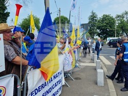 Румъния - Букурещ - протест - синдикати