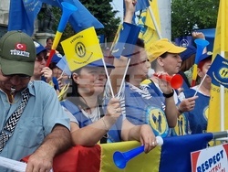 Румъния - Букурещ - протест - синдикати