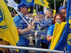 Румъния - Букурещ - протест - синдикати