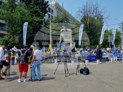 Румъния - Букурещ - протест - синдикати