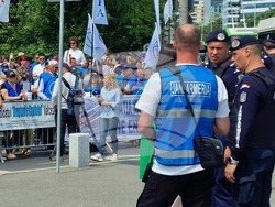 Румъния - Букурещ - протест - синдикати