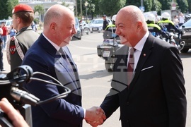 Австрия - Росен Желязков - Кристиан Щокер - посрещане