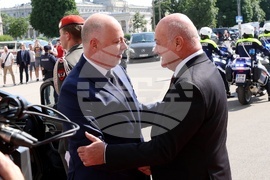 Австрия - Росен Желязков - Кристиан Щокер - посрещане