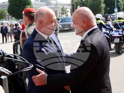 Австрия - Росен Желязков - Кристиан Щокер - посрещане