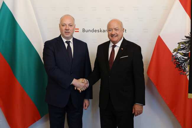Премиерът Желязков след срещата си с канцлера Щокер: България има пълната подкрепа на Австрия за еврозоната
