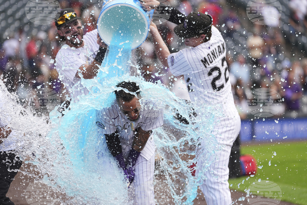 APTOPIX Giants Rockies Baseball