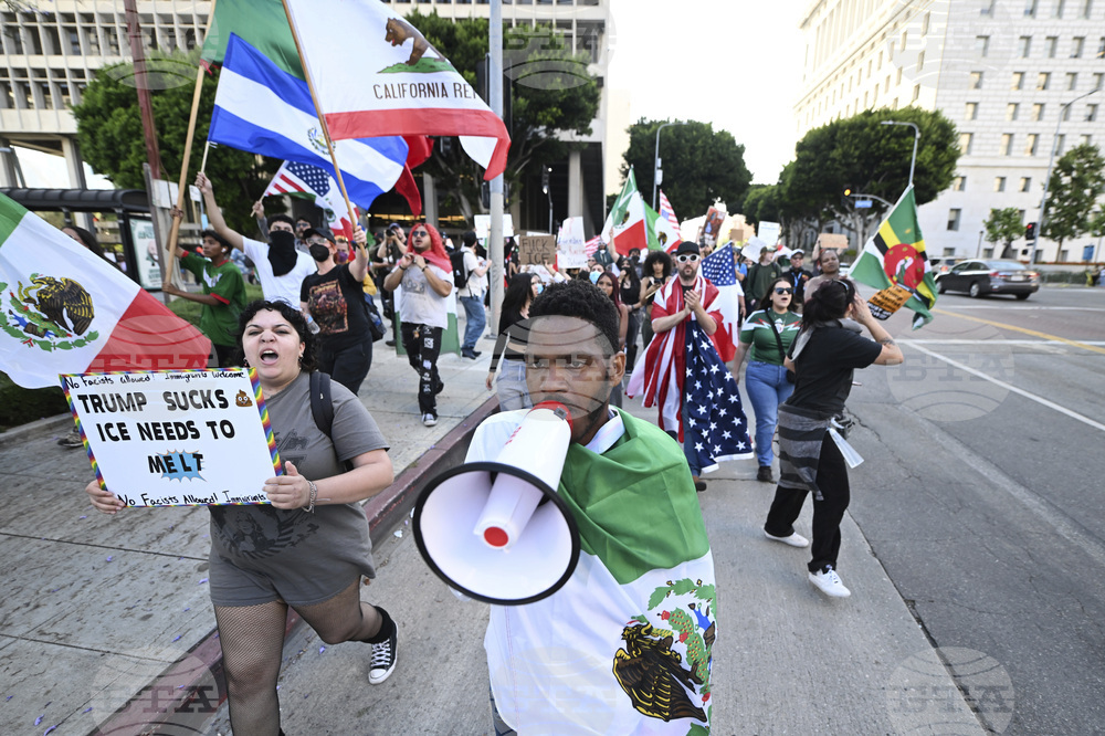 Immigration Protests Los Angeles