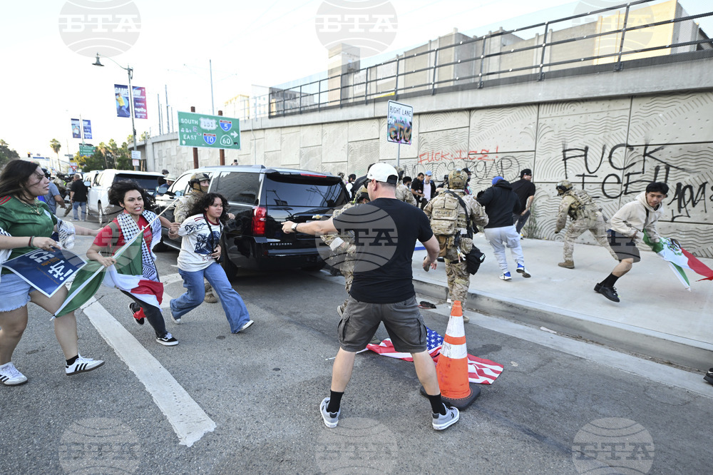 Immigration Protests Los Angeles