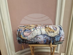 Изложбата „Биволи и дантели“ в ИЕФЕМ-БАН. Снимка: Ваня Сухарова/БТА