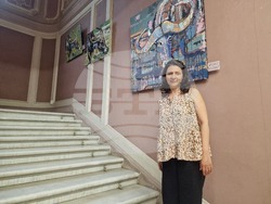 Изложбата „Биволи и дантели“ в ИЕФЕМ-БАН. Снимка: Ваня Сухарова/БТА