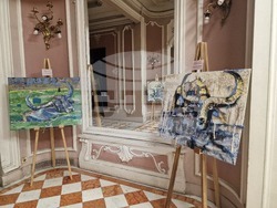 Изложбата „Биволи и дантели“ в ИЕФЕМ-БАН. Снимка: Ваня Сухарова/БТА