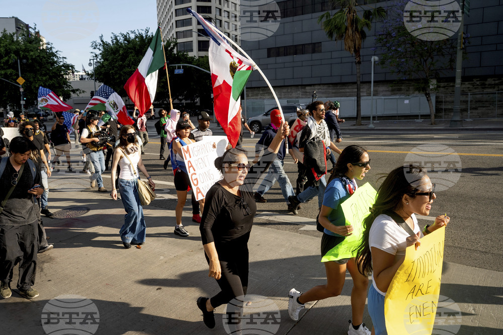 Immigration Protests Los Angeles