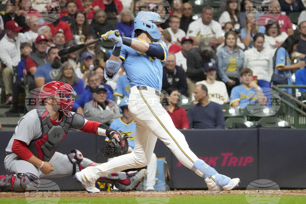Cardinals Brewers Baseball