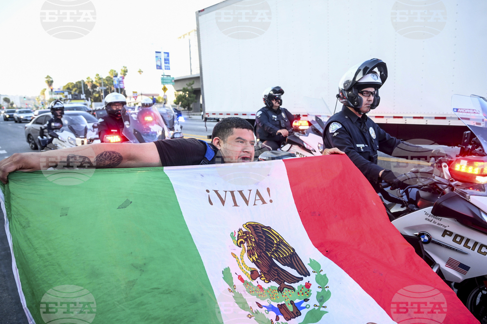 Immigration Protests Los Angeles