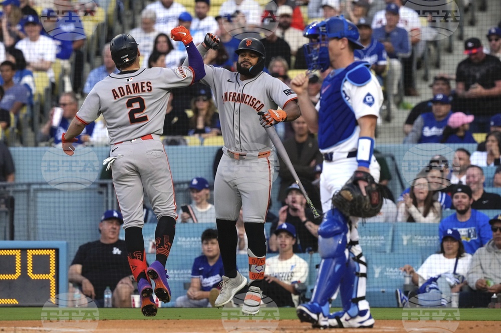 Giants Dodgers Baseball