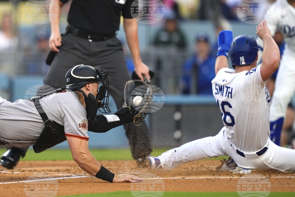 Giants Dodgers Baseball