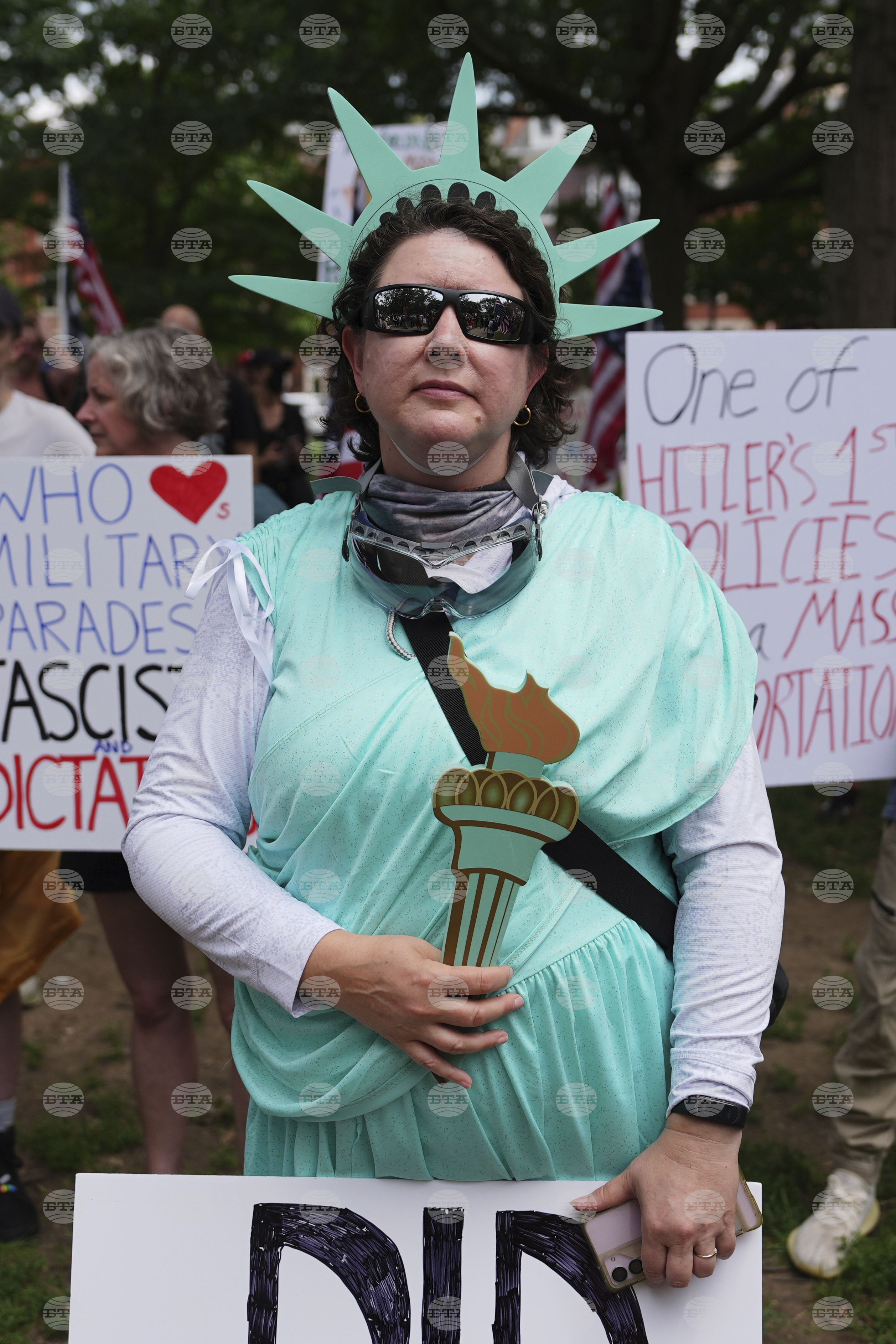 Trump Military Parade Protest