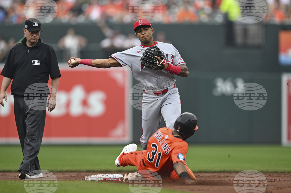 CORRECTION Angels Orioles Baseball