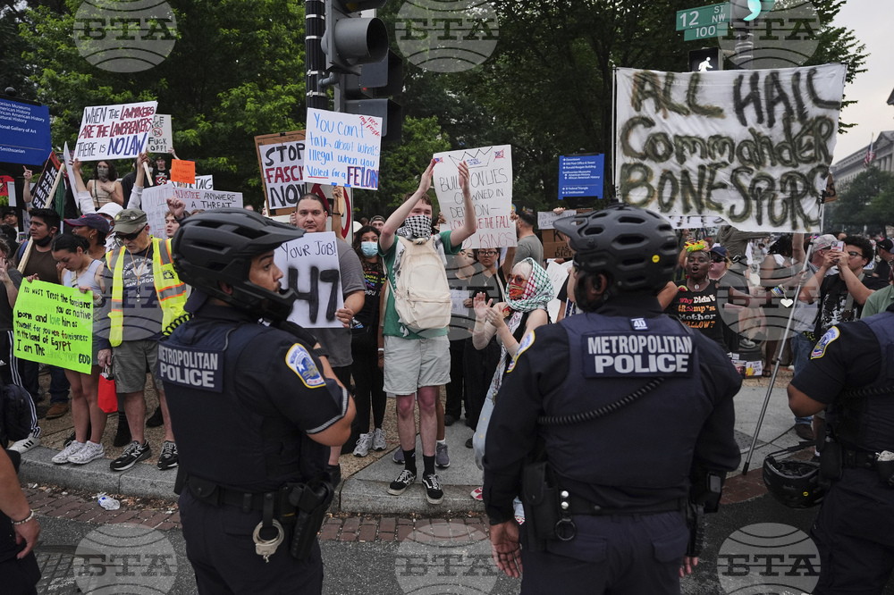 APTOPIX Trump Military Parade Protest