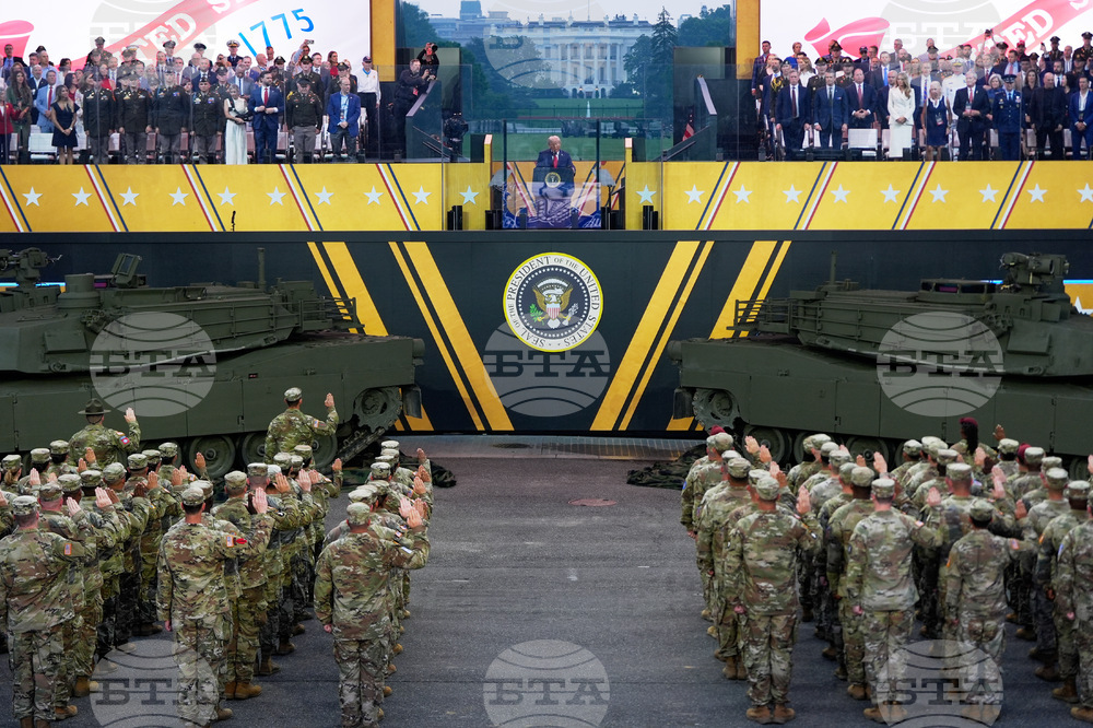 APTOPIX Trump Military Parade
