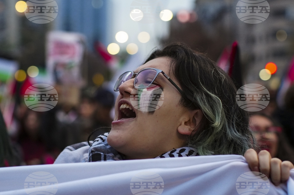 Chile Israel Palestinians Protest