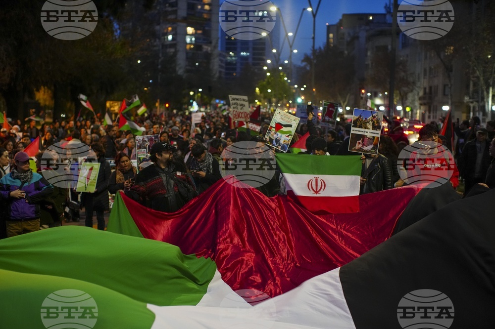 Chile Israel Palestinians Protest