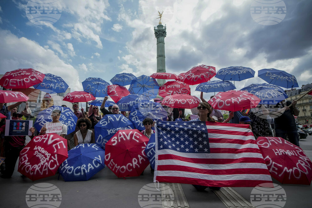 APTOPIX France No Kings Protests