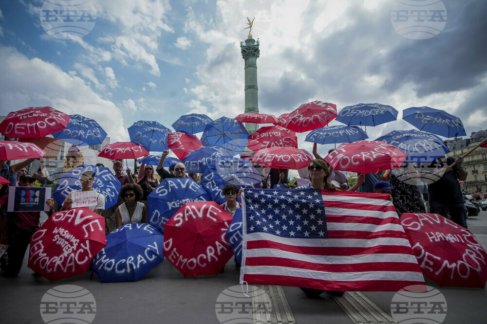 APTOPIX France US Protests