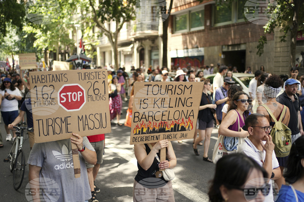 Spain Overtourism Protest