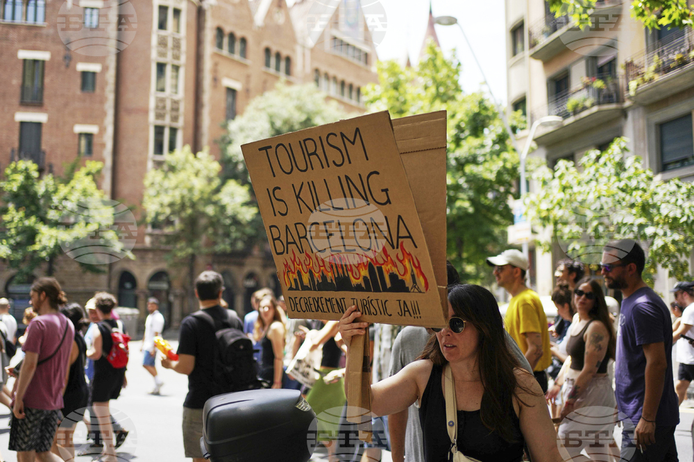 Spain Overtourism Protest