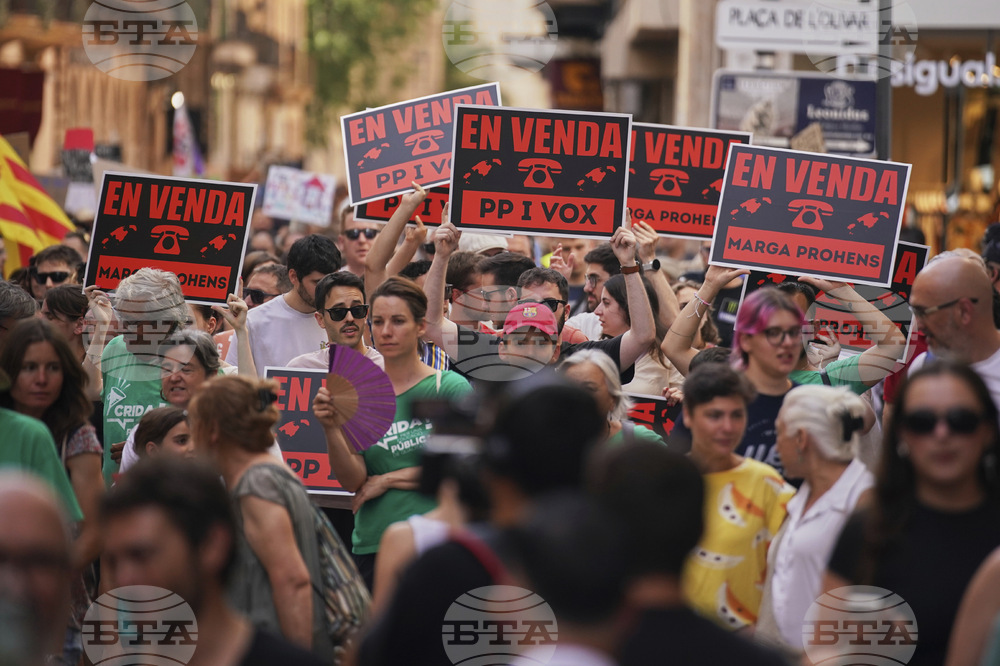 Spain Overtourism Protest
