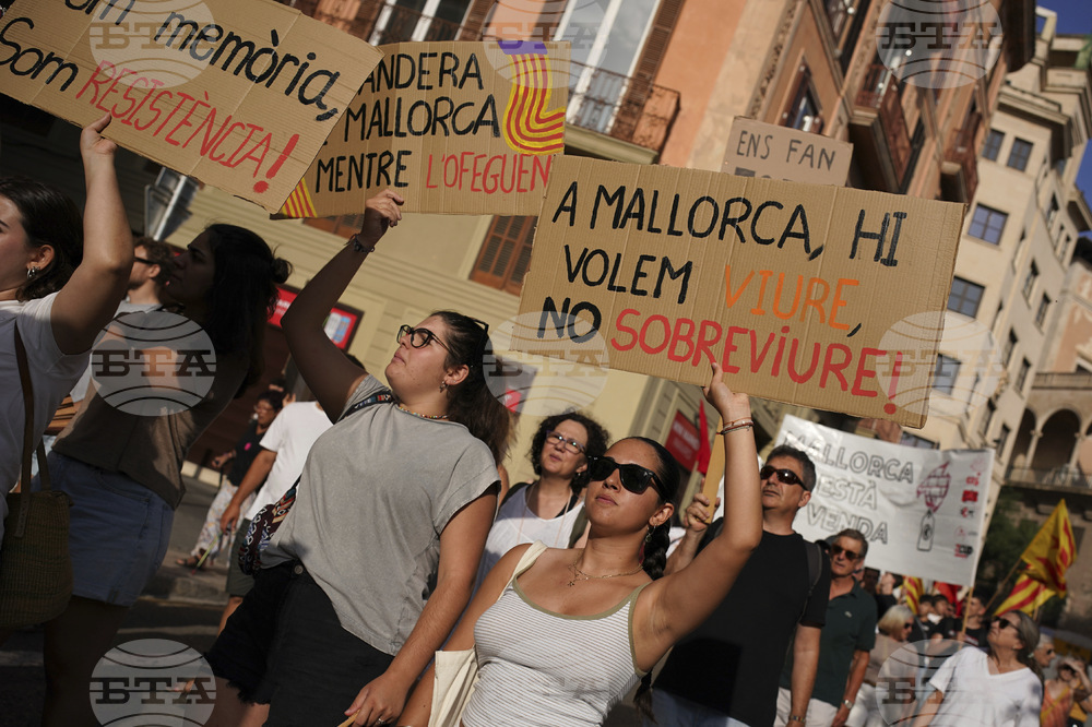 Spain Overtourism Protest