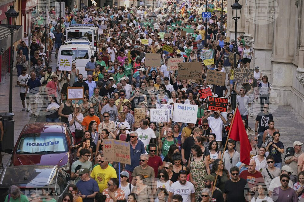 Spain Overtourism Protest
