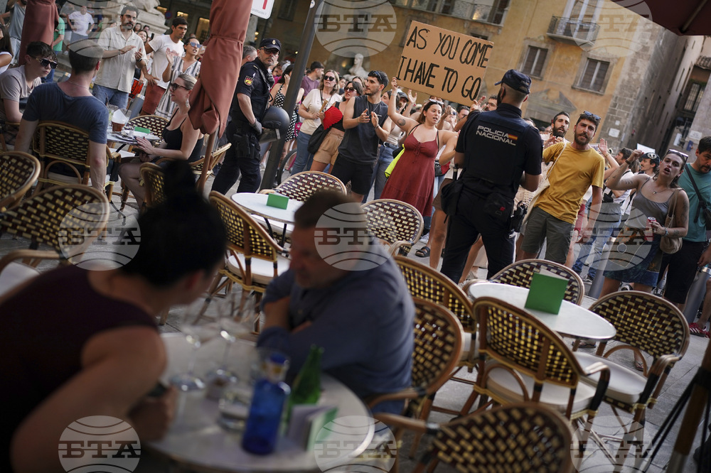 Spain Overtourism Protest